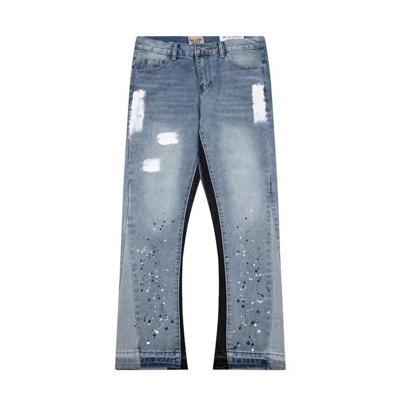 Painted Flared Denim